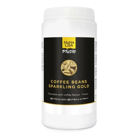 Coffee Beans Sparkling Gold